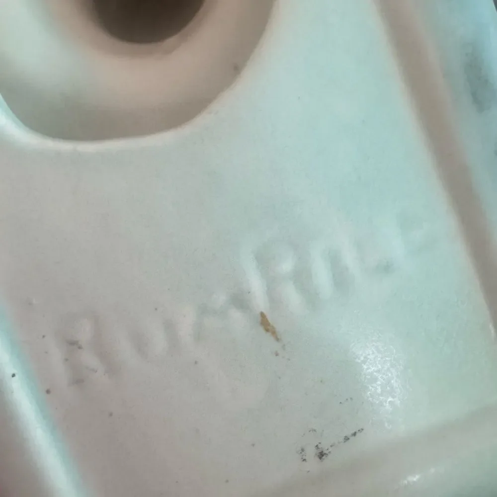 *RARE* VTG Turquoise Rum Rill Pottery Taper Candle Holder